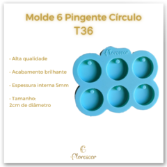 Molde 6 Pingente Círculo - T36 - comprar online