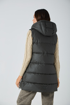 CHALECO EMILY OJOROJO ENGOMADO DARK GREEN - diamondblue