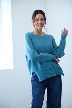 SWEATER OJOROJO BARBIE ART 753 CLOUD - tienda online
