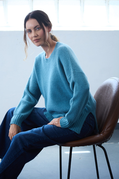 SWEATER OJOROJO BARBIE ART 753 CLOUD - diamondblue