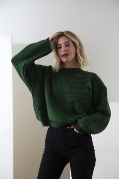SWEATER OJOROJO ALMA ART 759 GREEN