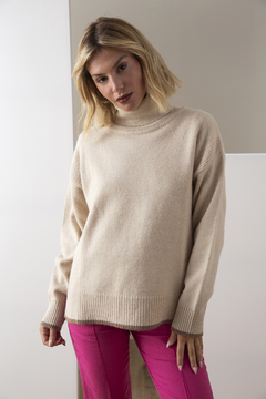 POLERA OJOROJO ALESSANDRA ART 754 BEIGE