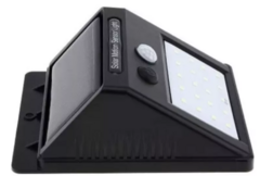 luz de exterior solar con aplique y sensor de 40 led - Grand Import s.a