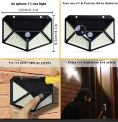 panel reflectos de 100 led en varias posiciones solar - comprar online
