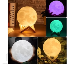 velador luna grande varios colores con base