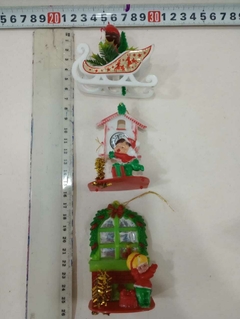 adornos navidenos tipo trineo x1