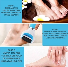removedor de callos con repuestos y carga usb y tamb a pila - comprar online