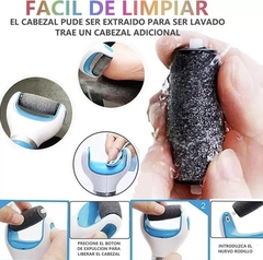 removedor de callos con repuestos y carga usb y tamb a pila - Grand Import s.a