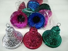 campanas decoradas x6 grandes