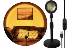 velador amanecer proyector con carga
