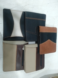 billetera ecocuero con division varios modelos