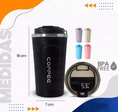 vaso inteligente con pantalla de temperatura para frio y calor - comprar online