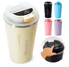 vaso inteligente con pantalla de temperatura para frio y calor