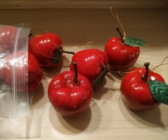 Manzanas decorativas en bolsa x12 - comprar online