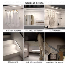 luz led de alacena con carga y sensor imantada - comprar online