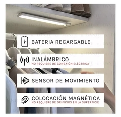 luz led de alacena con carga y sensor imantada en internet