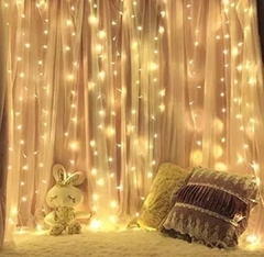 cortina de luces de 3x2 mt con prolongador y 8 funciones - comprar online