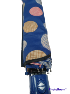paragua corto reforzado automatico rn negro y estampado - comprar online