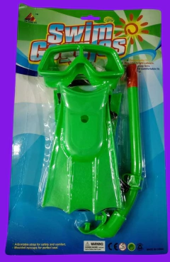 set de buceo con antiparras ,mascarilla y snorkel varios colores