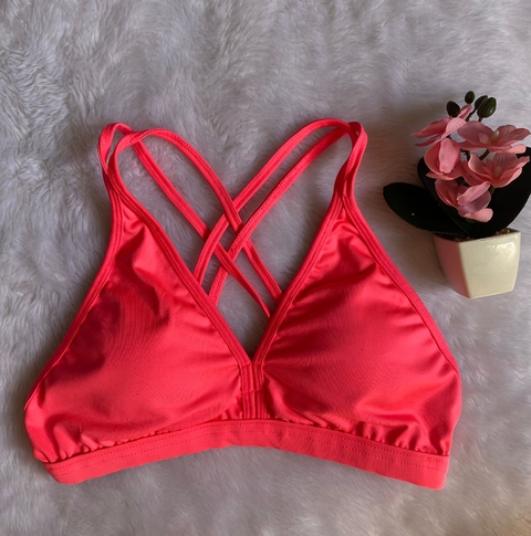 Top c/bojo 3 Formas ( Rosa Neon )