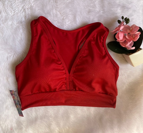 Top c/Bojo Alça Grossa ( Rosa Choque )