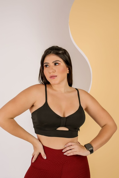 Top c/bojo Laço ( Preto )
