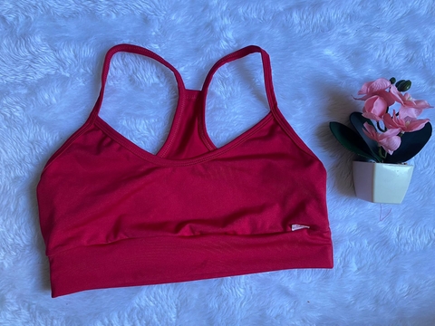 Top s/bojo Alça fina Nadador ( Rosa Choque )