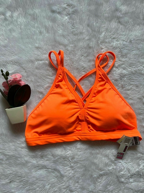 Top c/bojo 3 Formas ( Laranja Neon )
