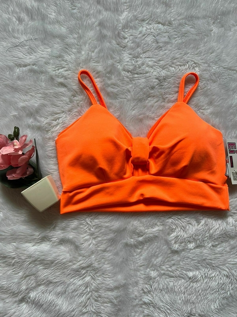 Top c/bojo Laço ( Laranja Neon )