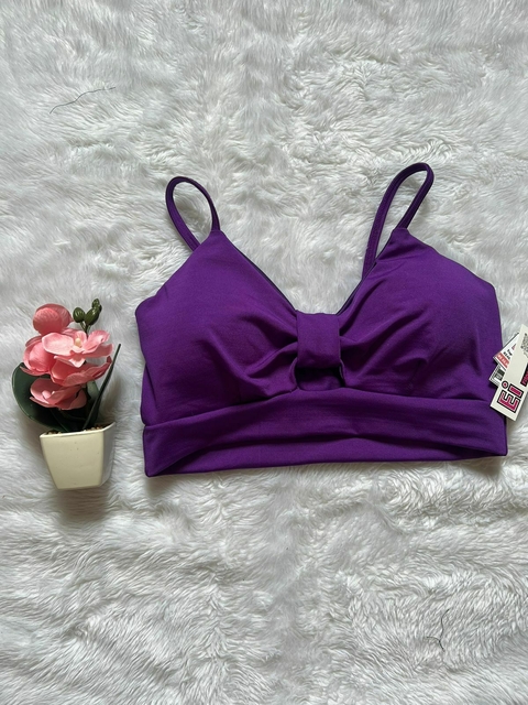 Top c/bojo Laço ( Roxo )