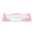 TECLADO MECANICO GAMER REDRAGON LAKSHMI SWITCH AZUL LED RAINBOW - BRANCO E ROSA - K606WP-R-PT-BLUE - CuritibaTech Informática
