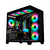 GABINETE GAMER KMEX AQUÁRIO GHOST SHARK MICRO ATX/ S/ FAN/ LATERAL EM VIDRO TEMPERADO - PRETO - CG-02J1