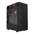 GABINETE GAMER PCYES BOLTER BLACK VULCAN S/FAN / LATERAL EM VIDRO - GBBVPBR