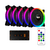 KIT COOLER FAN AIGO DARKFLASH DR12 PRO KIT 5IN1 RGB C/ CONTROLE