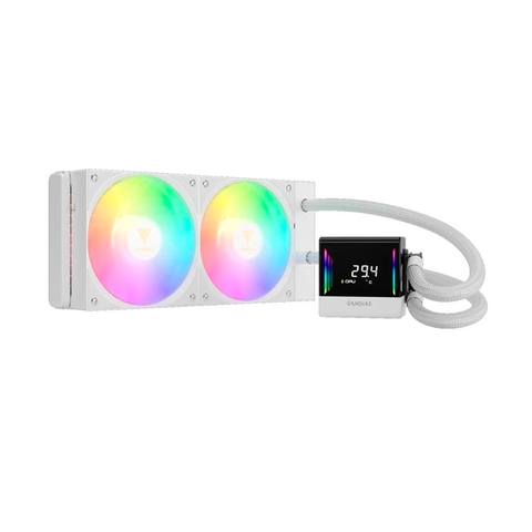WATER COOLER GAMDIAS CHIONE 240MM E4-240 WH ARGB INTEL/AMD COM DISPLAY