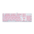 TECLADO MECANICO GAMER REDRAGON MITRA LUNAR RGB SWITCH RED - BRANCO - K551W