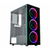 GABINETE GAMER KMEX DIVINUS CG-AL10 MID-TOWER/ COM 3X FAN/ LATERAL EM VIDRO - PRETO - CGAL10RH001CB0X