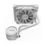 WATER COOLER PCYES SANGUE FRIO 3 WHITE GHOST 120MM - WCSF3120WGBR na internet