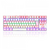 TECLADO MECÂNICO GAMER REDRAGON DAKSA RAINBOW SWITCH BROWN - BRANCO - K576WP-R
