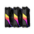 KIT COOLER FAN PCYES SANGUE FRIO 3 ARGB BLACK VULCAN REVERSE COM 3 UNIDADES - K3ARGBSF3RVBR na internet