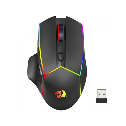 MOUSE GAMER S/FIO REDRAGON AXE PRO RGB WIRELESS BLUETOOTH 8 BOTÕES 8000DPI - PRETO - M814RGB-PRO