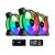 KIT COOLER FAN AIGO COM 3 UNIDADES RGB - AR12