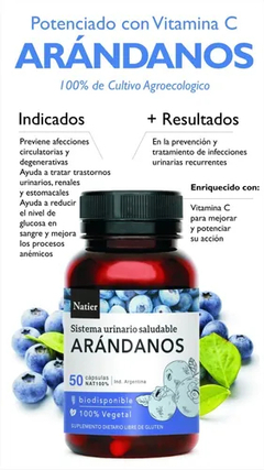 NATIER Arándanos cápsulas x50 - Beauty Estética 