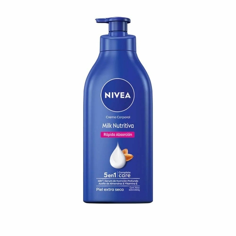 Crema Corporal Hidratante Nutritiva 5 en 1 para Piel Extra Seca x 625 ml - NIVEA