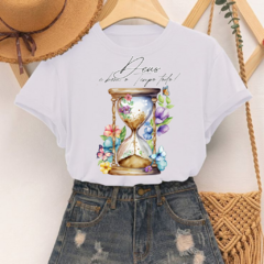 T-SHIRT - FEMININA - DEUS É O BOM O TEMPO TODO - comprar online