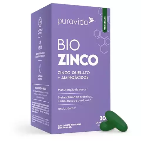 PURAVIDA | BIO ZINCO - 30 CÁPSULAS