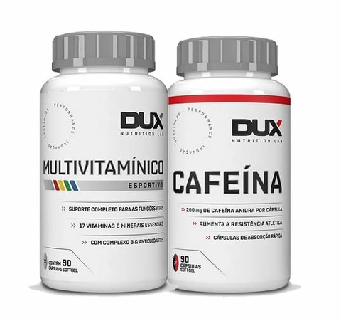 DUX | KIT MULTIVITAMÍNICO + CAFEINA - 90 CÁPSULAS