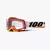 100% 50010-00016 | Racecraft 2 Goggle Arsham Red - Mirror Silver Flash Lens