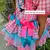 Vestido Junino - Rosa Luxo - Pintando o sete