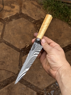 Cuchillo damasco pluma 15cm - comprar online